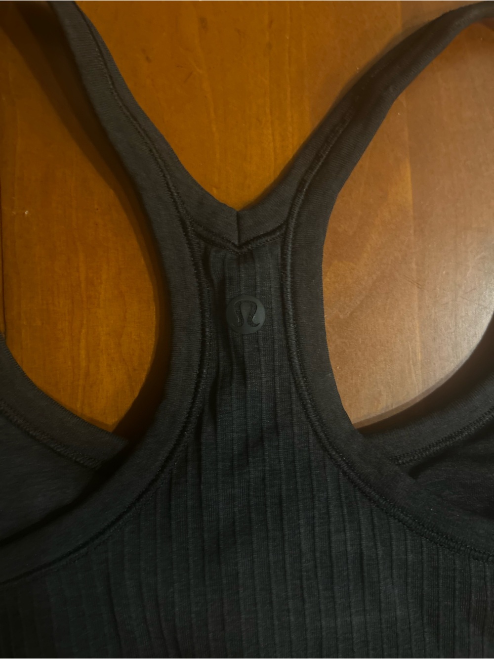 Lululemon Black Ribbed Tank Top size 8 - Picture 2 of 5